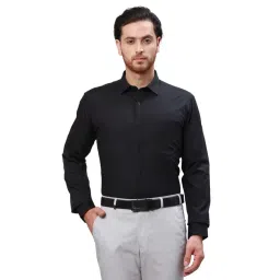 Park Avenue Black Slim Fit Shirt-image-44
