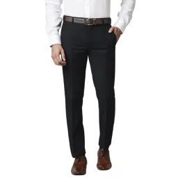Park Avenue Black Super Slim Fit Trousers-picture-21