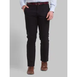 Park Avenue Black Super Slim Fit Trousers-picture-26