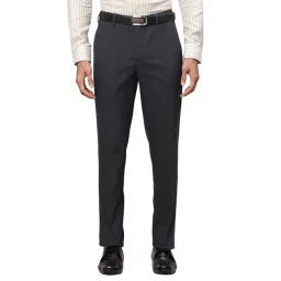 Park Avenue Blue Regular Fit Trousers-picture-13