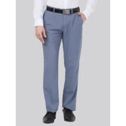 Park Avenue Blue Regular Fit Trousers-picture-31