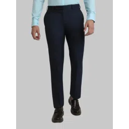 Park Avenue Blue Regular Fit Trousers-picture-38