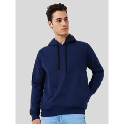 Park Avenue Blue Slim Fit Printed Hooded Sweatshirt-picture-29