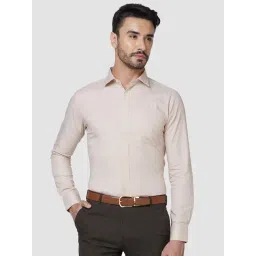 Park Avenue Brown Slim Fit Self Design Shirt-picture-17