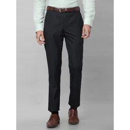 Park Avenue Checked Regular Fit Mid-Rise Formal Trousers-picture-30