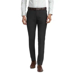 Park Avenue Dark Grey Super Slim Fit Trousers-picture-21