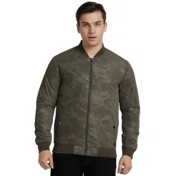 Park Avenue Green Polyester Regular Fit Printed Jacket-picture-22