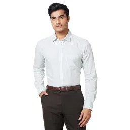 Park Avenue Green Slim Fit Check Shirt-picture-38