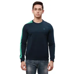 Park Avenue Green Slim Fit Striped Sweatshirt-picture-37