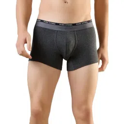 Park Avenue Grey Cotton Blend Regular Fit Solid Trunks-picture-19