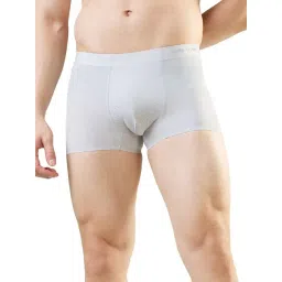 Park Avenue Grey Polyester Blend Sculpting Fit Solid Trunks-picture-13