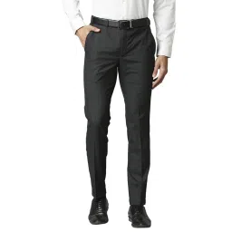 Park Avenue Grey Regular Fit Trousers image 1