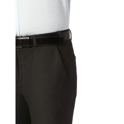 Park Avenue Grey Slim Fit Trousers image 5