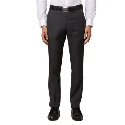 Park Avenue Grey Super Slim Fit Trousers-picture-20