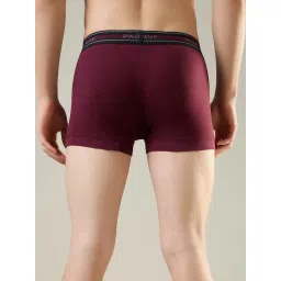 Park Avenue Maroon Nylon Blend Regular Fit Solid Trunks image 2