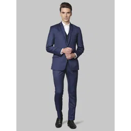 park avenue Men 2SB 3 PC NOTCH WITH PIPING W/C-S.SLIM Solid Suit-picture-28