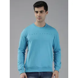 Park Avenue Men Blue Printed Sweatshirt-picture-26