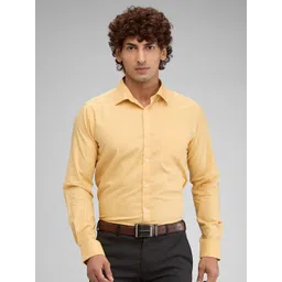 Park Avenue Men Cutaway Collar Solid Cotton Slim Fit Formal Shirt-picture-23