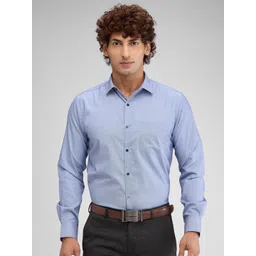 Park Avenue Men Cutaway Collar Solid Slim Fit Formal Shirt-picture-39