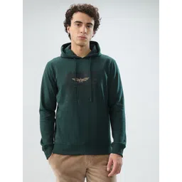 park avenue Men Full Sleeve Printed Hooded Sweatshirt-picture-11