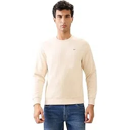 park avenue Men Full Sleeve Slim Fit Solid Pattern Cotton Polyester Blend Regular Neck Casual Sweatshirt-picture-14