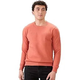 park avenue Men Full Sleeve Slim Fit Solid Pattern Cotton Polyester Blend Regular Neck Regular Neck Casual Sweatshirt-picture-10