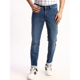 Park Avenue Men Low-Rise Low Distress Light Fade Jeans-picture-35