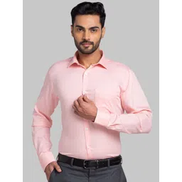 Park Avenue Men Opaque Solid Slim Fit Spread Collar Formal Shirt-picture-29