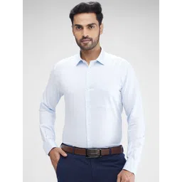 Park Avenue Men Opaque Textured Spread Collar Formal Shirt-image-41