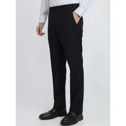 Park Avenue Men Original Slim Fit Mid-Rise Formal Trousers image 5