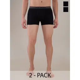 Park Avenue Men Pack Of 2 Solid Pure Super Combed Cotton Anti-Bacterial Mid-Rise Trunks-picture-40
