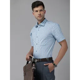 Park Avenue Men Pure Cotton Checked Formal Shirt-picture-35