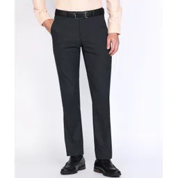 park avenue Men Regular Fit Blue Polyester Trousers-picture-16