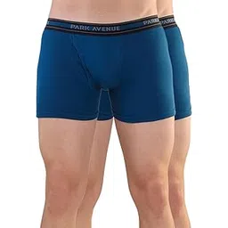 park avenue Men Regular Fit Solid Pattern Pure Cotton Trunk Purple-picture-40