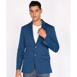 park avenue Men Self Design Single Breasted Formal Blazer-picture-21