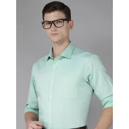 Park Avenue Men Slim Fit Micro Ditsy Vertical Stripes Opaque Pure Cotton Formal Shirt-picture-40