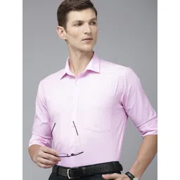 Park Avenue Men Slim Fit Solid Opaque Pure Cotton Formal Shirt-picture-24