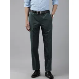 Park Avenue Men Solid Formal Trousers-picture-39