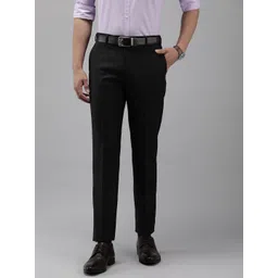 Park Avenue Men Solid Formal Trousers-picture-31