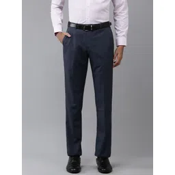 Park Avenue Men Solid Formal Trousers-picture-27