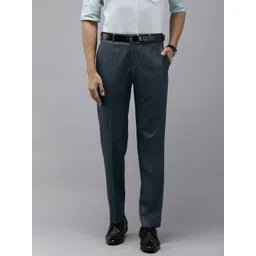 Park Avenue Men Solid Mid-Rise Formal Trouser-picture-15