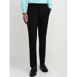 Park Avenue Men Solid Mid-Rise Slim Fit Formal Trousers-picture-23