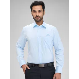 Park Avenue Men Solid Opaque Spread Collar Formal Shirt-picture-39