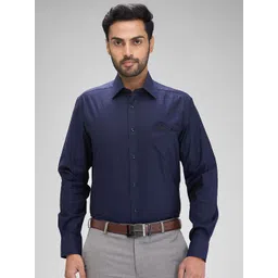 Park Avenue Men Solid Opaque Spread Collar Formal Shirt-picture-35