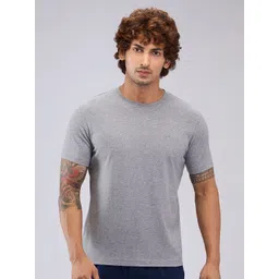 Park Avenue Men Solid Round Neck Cotton T-shirt-picture-34