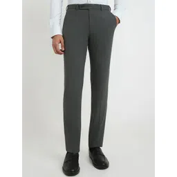 Park Avenue Men Solid Slim Fit Mid-Rise Formal Trousers-picture-22