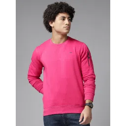 Park Avenue Men Solid Sweatshirt-picture-35
