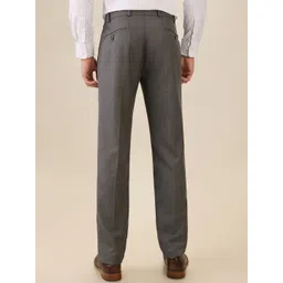Park Avenue Men Solid Urban Slim Slim Fit Formal Trousers image 4