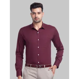Park Avenue Men Spread Collar Slim Fit Formal Cotton Shirt-picture-22