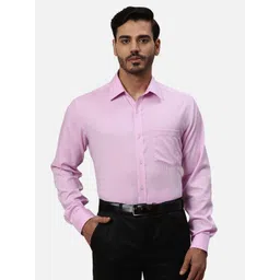 Park Avenue Men Spread Collar Solid Cotton Formal Shirt-picture-24